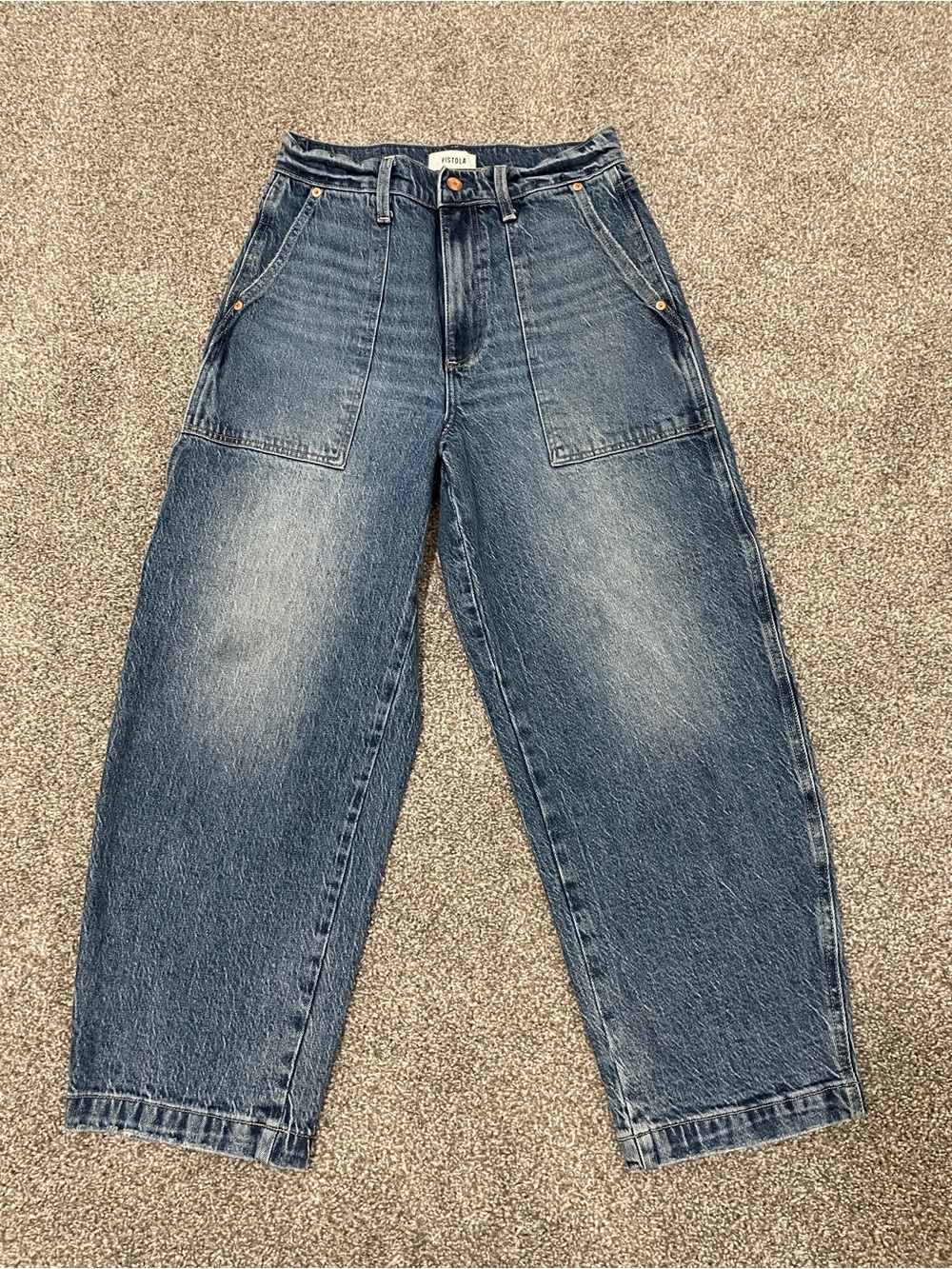 pistola Blue Washed Boyfriend Jeans